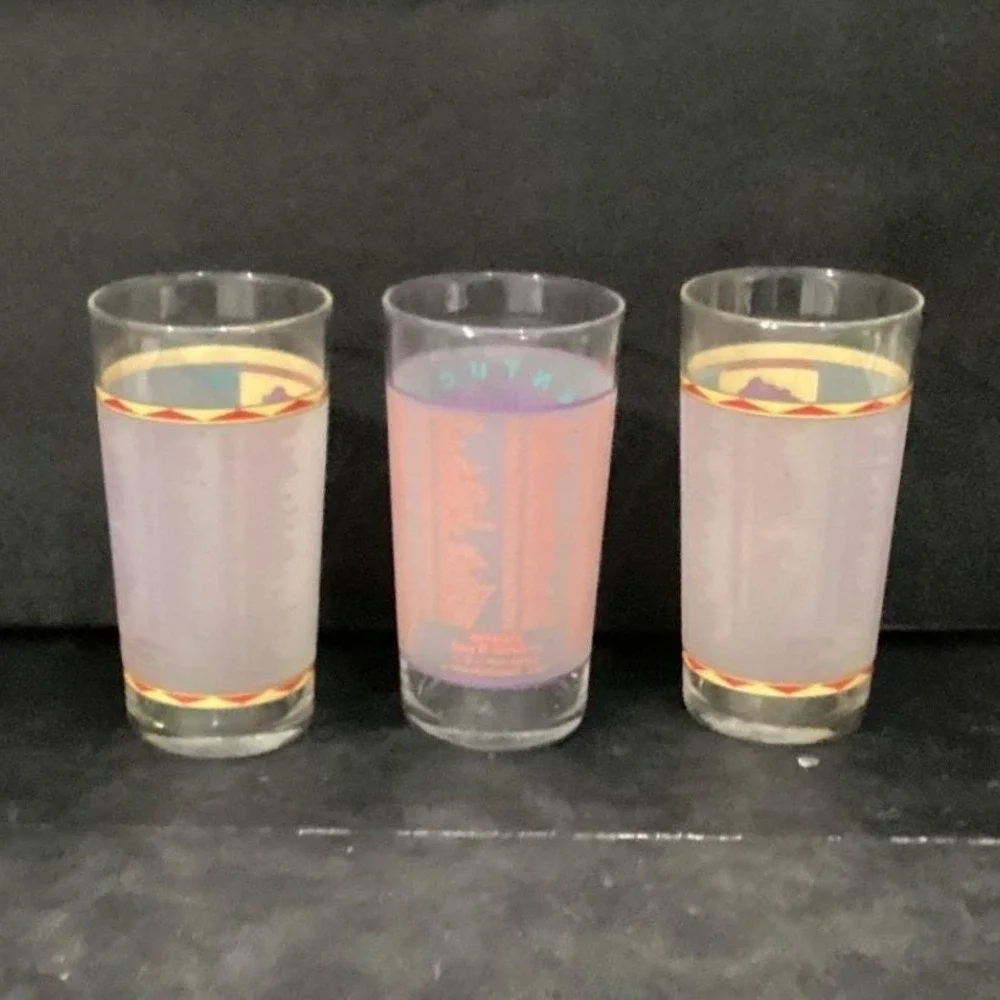 Kentucky Derby Mint Julep Tumblers, Set‎ of 3, Vintage Churchill Downs Glasses